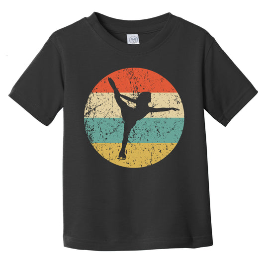 Retro Figure Skater Icon Figure Skating Infant Toddler T-Shirt