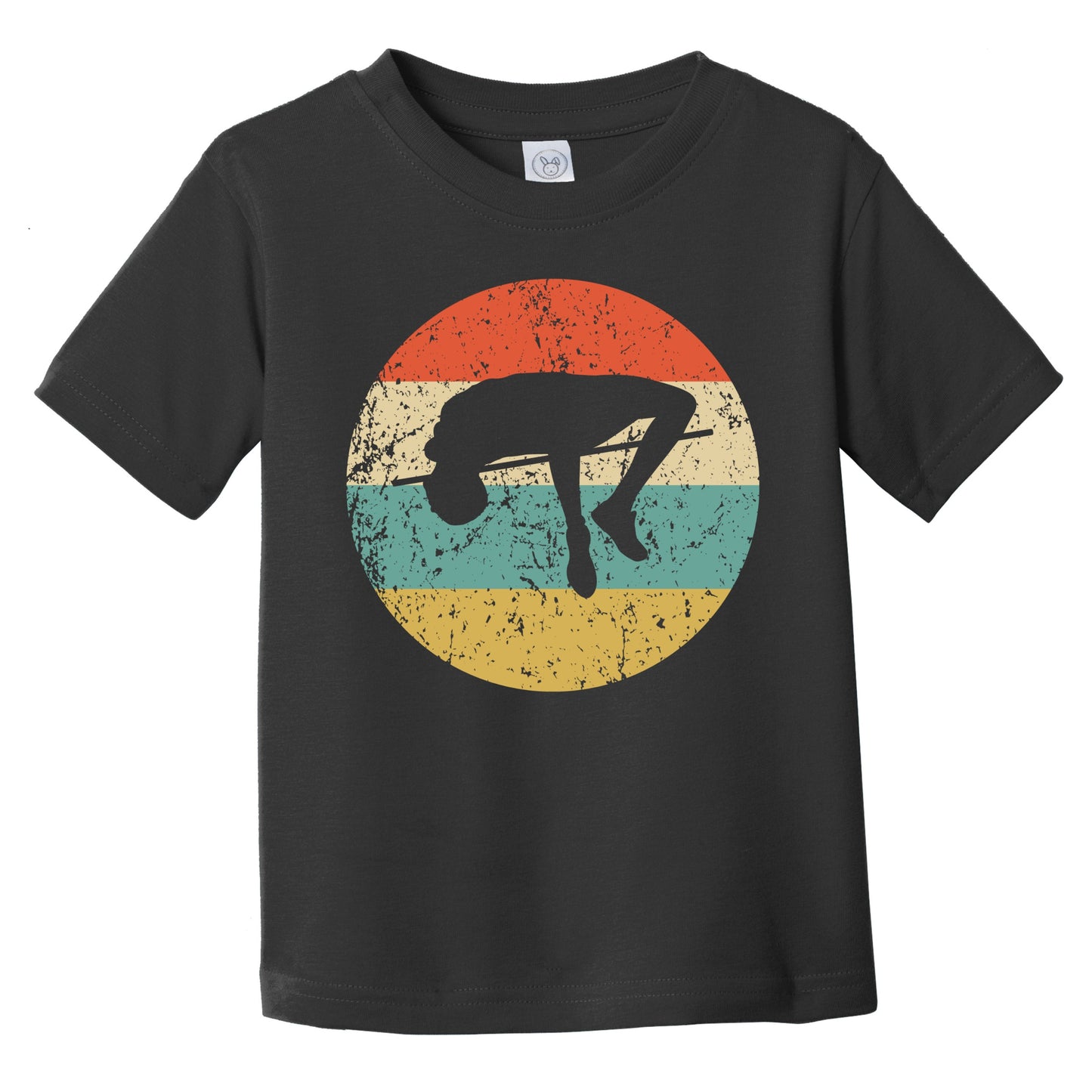 Retro High Jump Icon Track and Field Infant Toddler T-Shirt