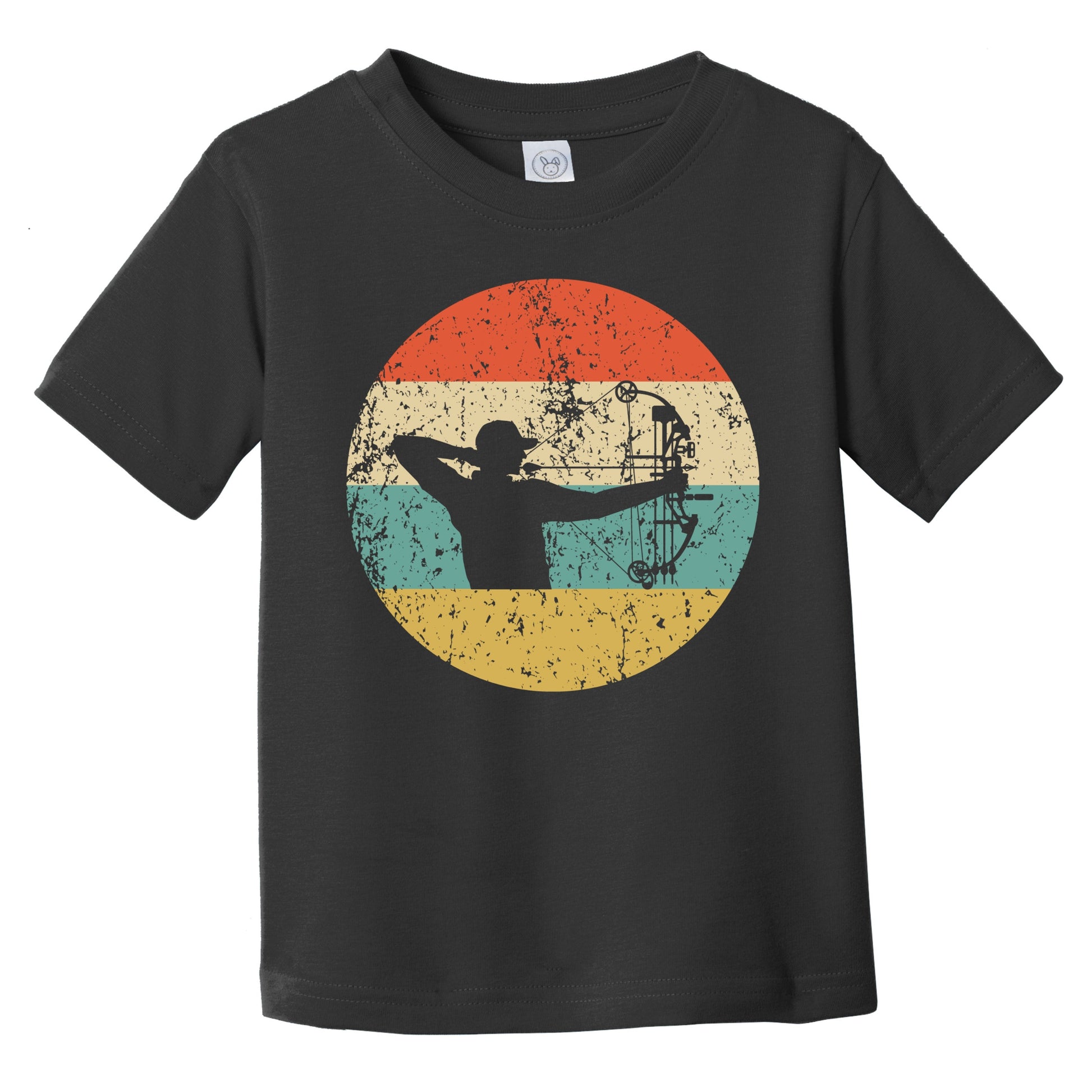 Retro Bow Hunter Icon Hunting Infant Toddler T-Shirt
