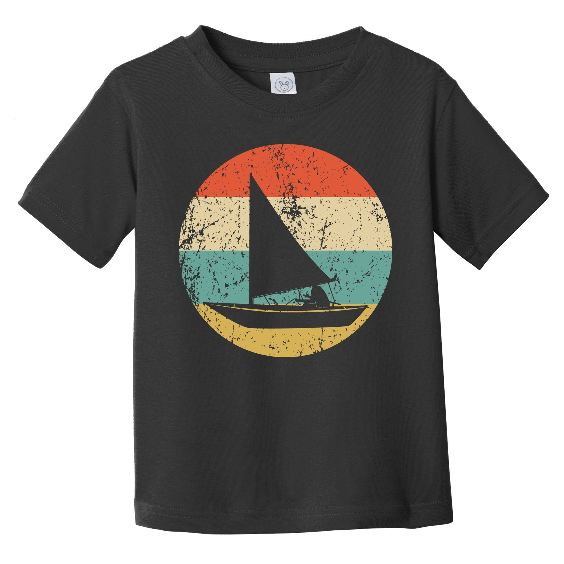 Retro Sail Boat Icon Sailing Infant Toddler T-Shirt