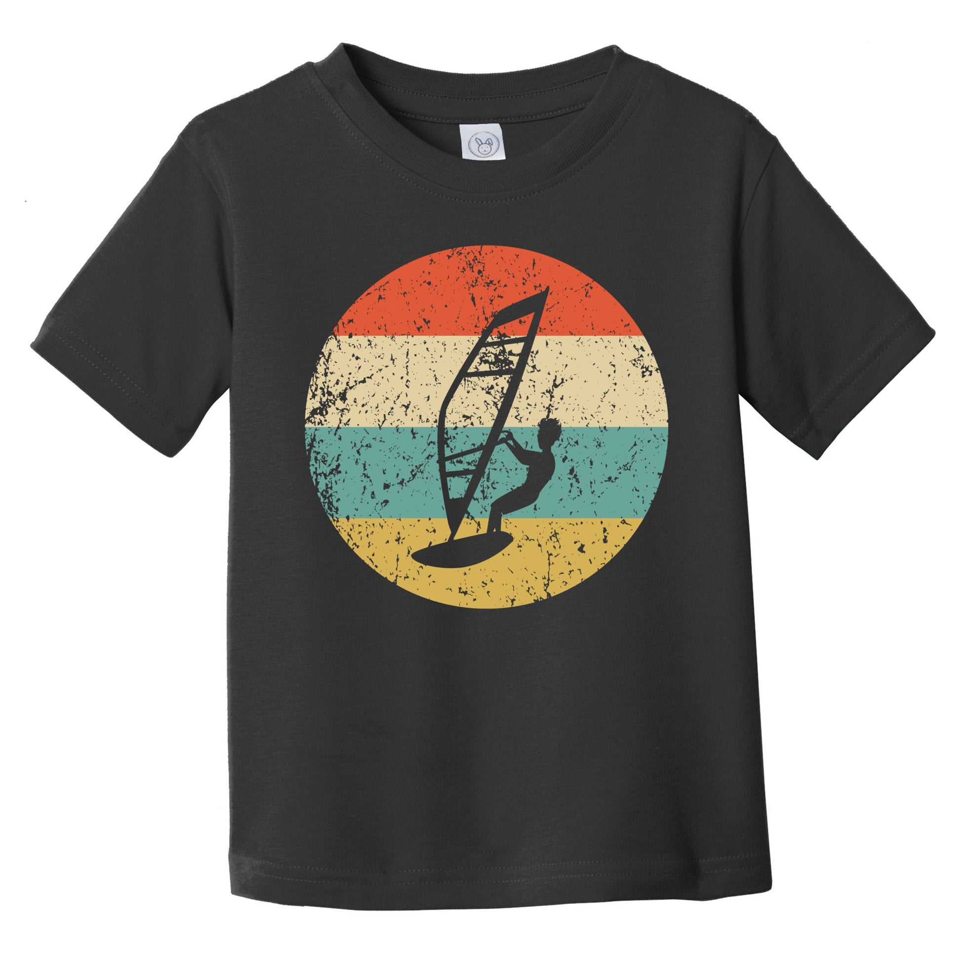 Retro Windsurfer Icon Windsurfing Infant Toddler T-Shirt