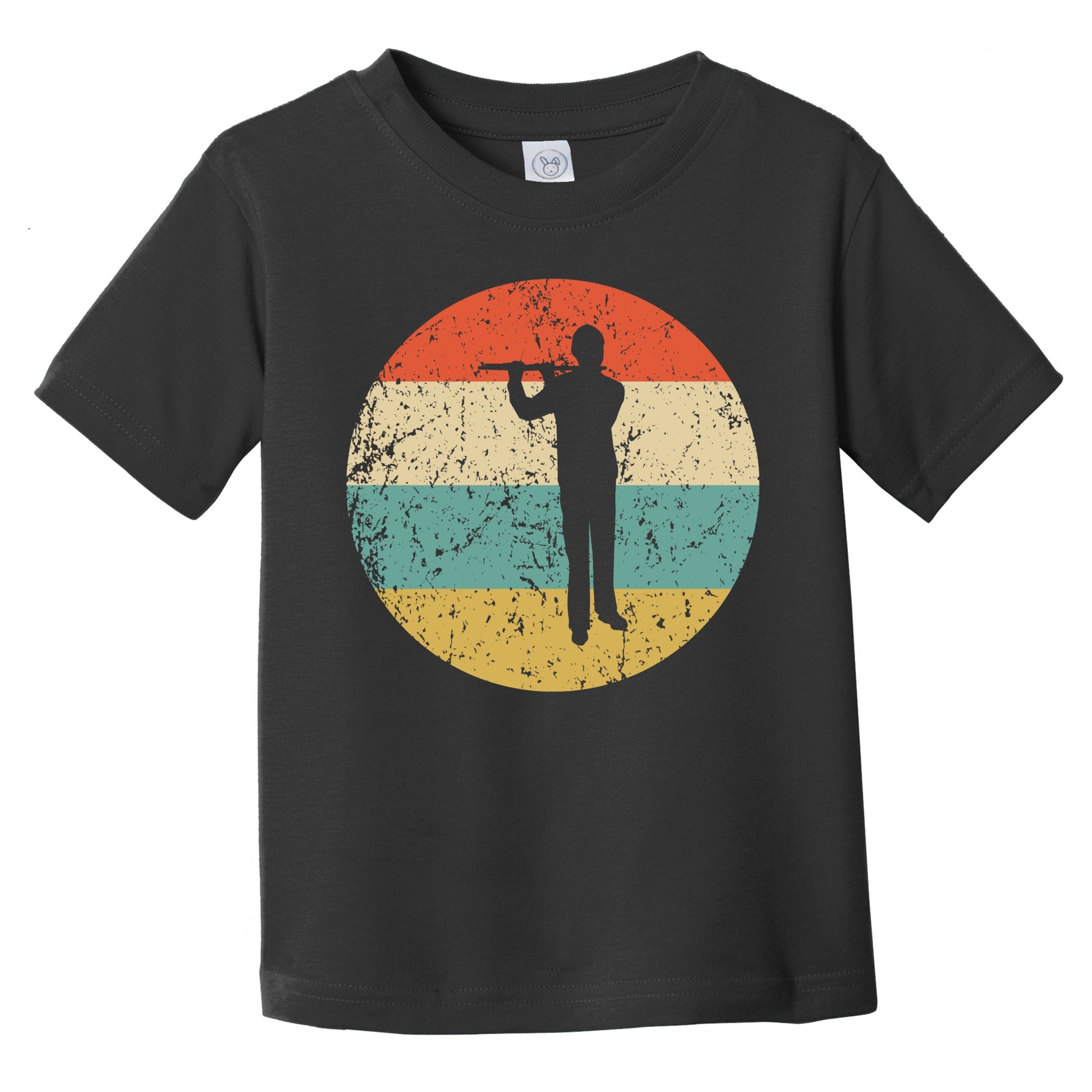 Retro Flautist Icon Flute Infant Toddler T-Shirt