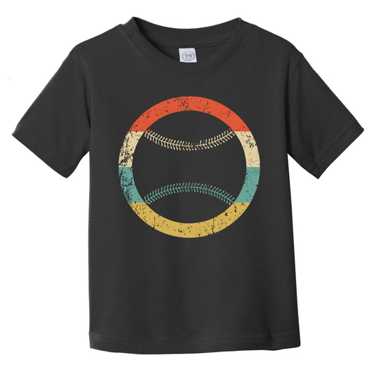 Retro Baseball Icon Baseball Softball Infant Toddler T-Shirt