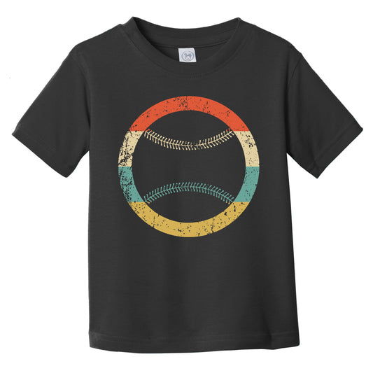 Retro Baseball Icon Baseball Softball Infant Toddler T-Shirt