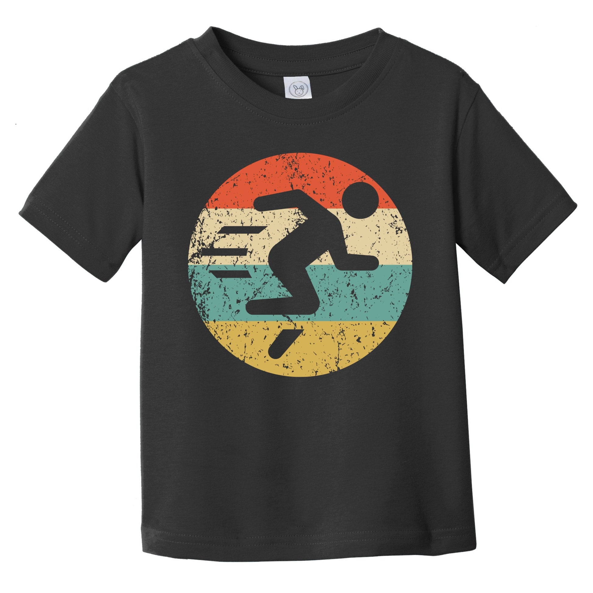 Retro Runner Icon Running Infant Toddler T-Shirt