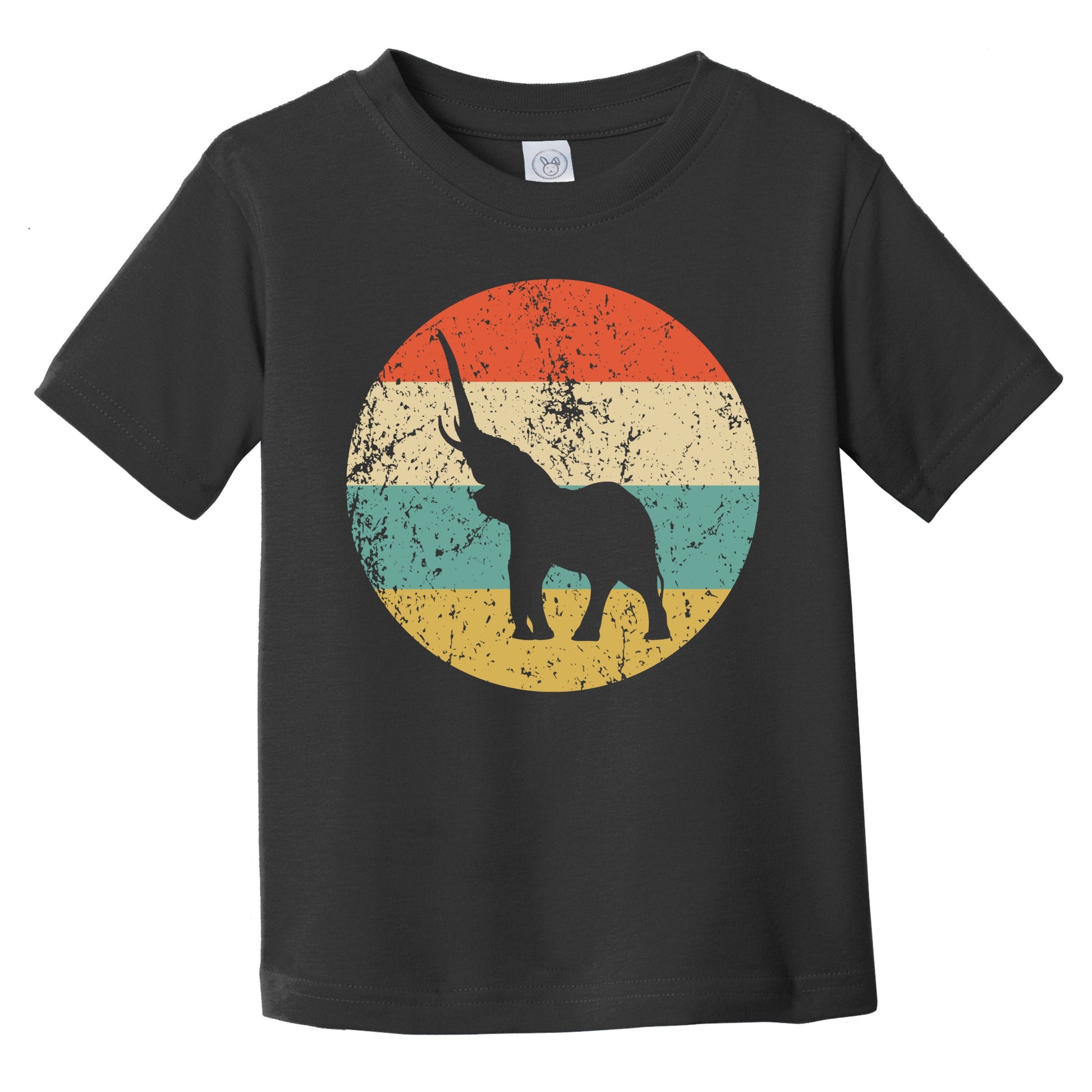Retro Elephant Icon Animal Infant Toddler T-Shirt