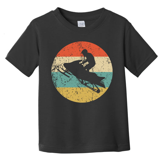 Retro Snowmobile Icon Snowmobiling Infant Toddler T-Shirt