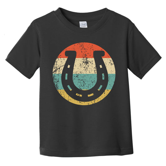 Retro Horseshoe Icon Lucky Infant Toddler T-Shirt