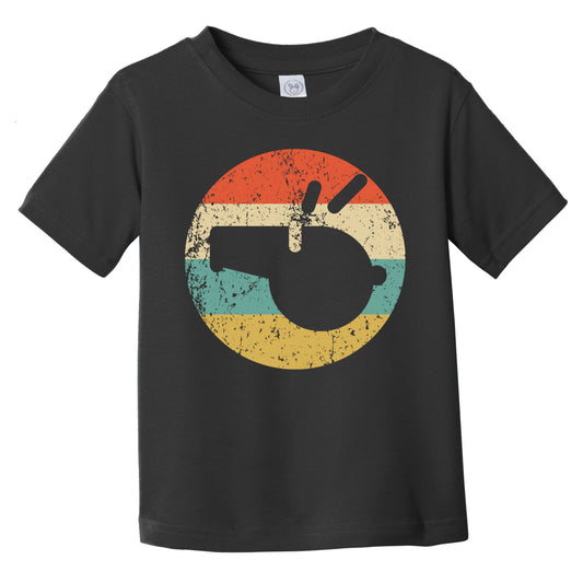 Retro Whistle Icon Referee Coach Infant Toddler T-Shirt