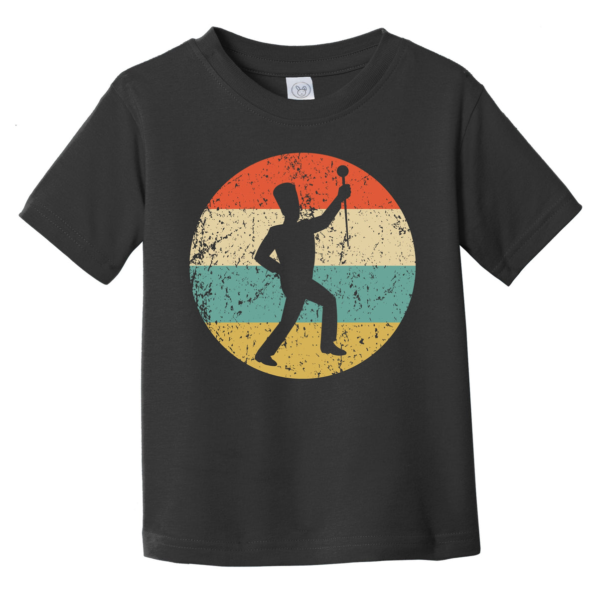 Retro Drum Major Icon Marching Band Infant Toddler T-Shirt