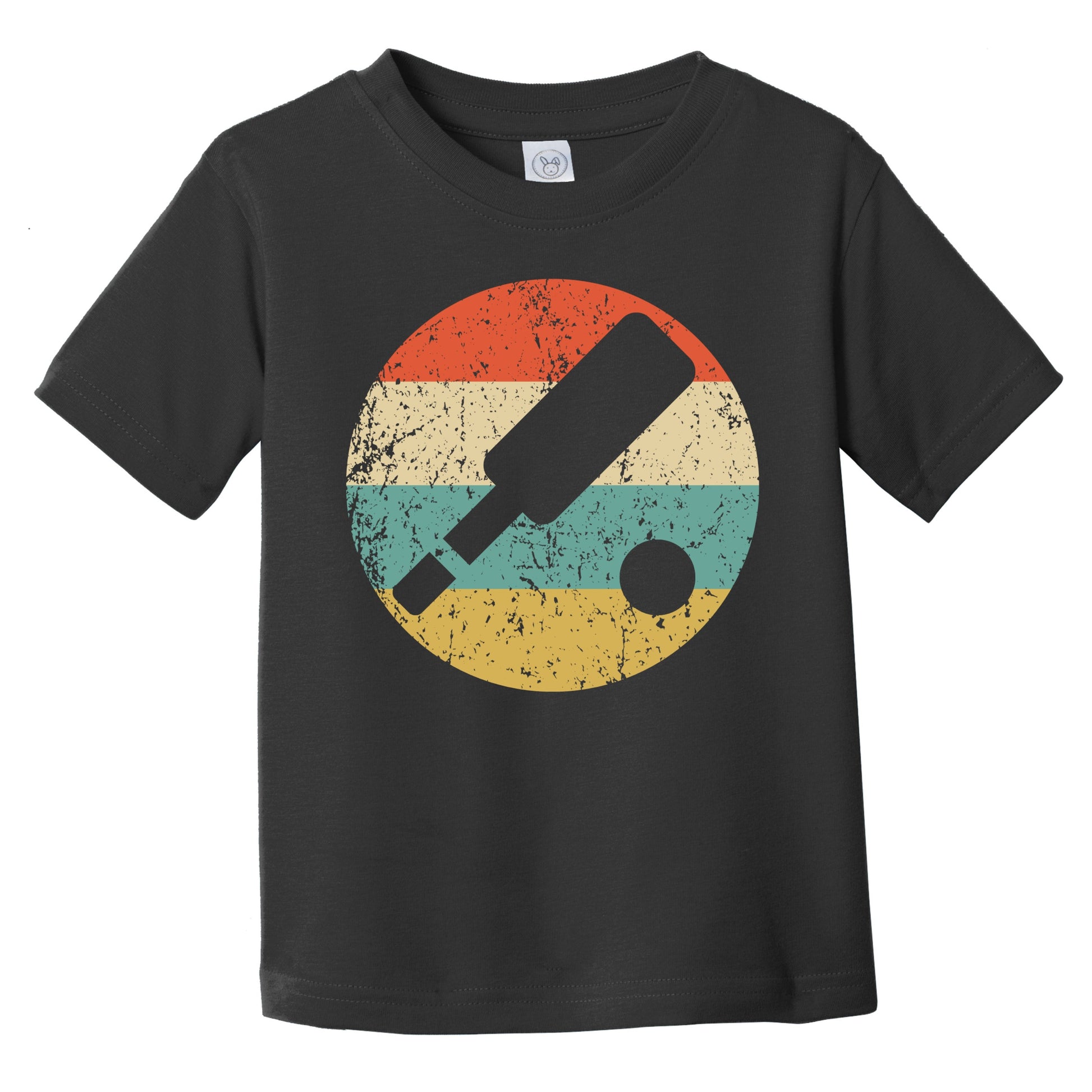 Retro Cricket Paddle Icon Cricket Infant Toddler T-Shirt