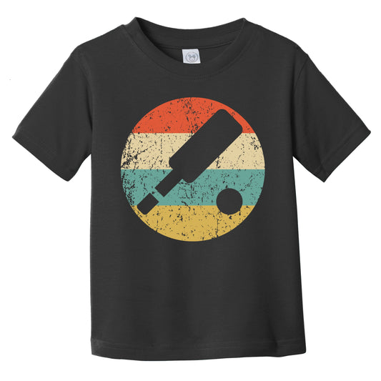 Retro Cricket Paddle Icon Cricket Infant Toddler T-Shirt