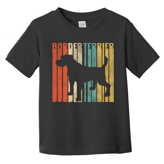 Retro Bloodhound Dog Silhouette Cracked Distressed Infant Toddler T-Shirt