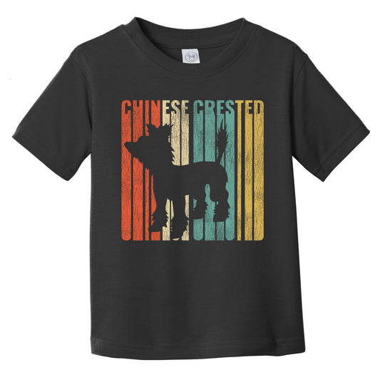 Retro Chessie Dog Silhouette Chesapeake Bay Retriever Cracked Distressed Infant Toddler T-Shirt