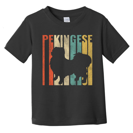 Retro Parson Russell Terrier Dog Silhouette Cracked Distressed Infant Toddler T-Shirt