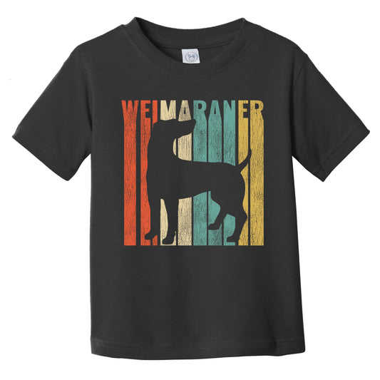 Retro Saluki Dog Silhouette Cracked Distressed Infant Toddler T-Shirt