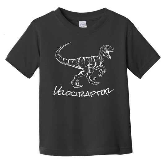 Velociraptor Sketch Cool Prehistoric Animal Raptor Dinosaur Infant Toddler T-Shirt