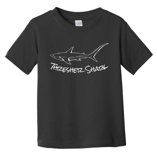 Thresher Shark Sketch Cool Shark Infant Toddler T-Shirt