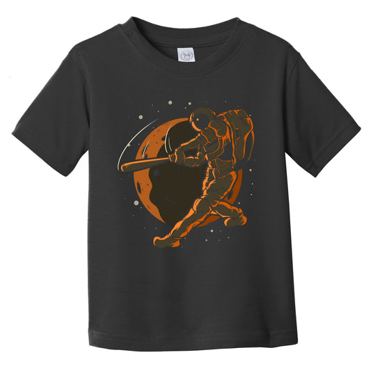 Baseball Batter Astronaut Outer Space Spaceman Infant Toddler T-Shirt