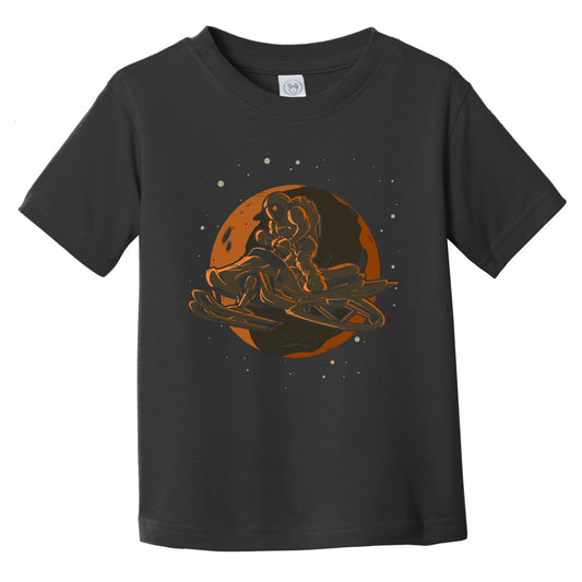 Snowmobiling Astronaut Outer Space Spaceman Infant Toddler T-Shirt