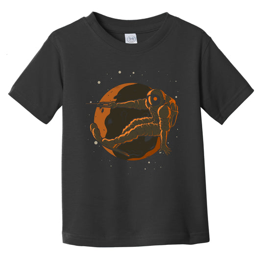 Waterskiing Astronaut Outer Space Spaceman Infant Toddler T-Shirt