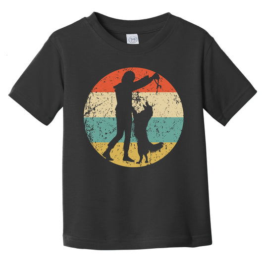 Dog Training Retro Animal Trainer Icon Infant Toddler T-Shirt