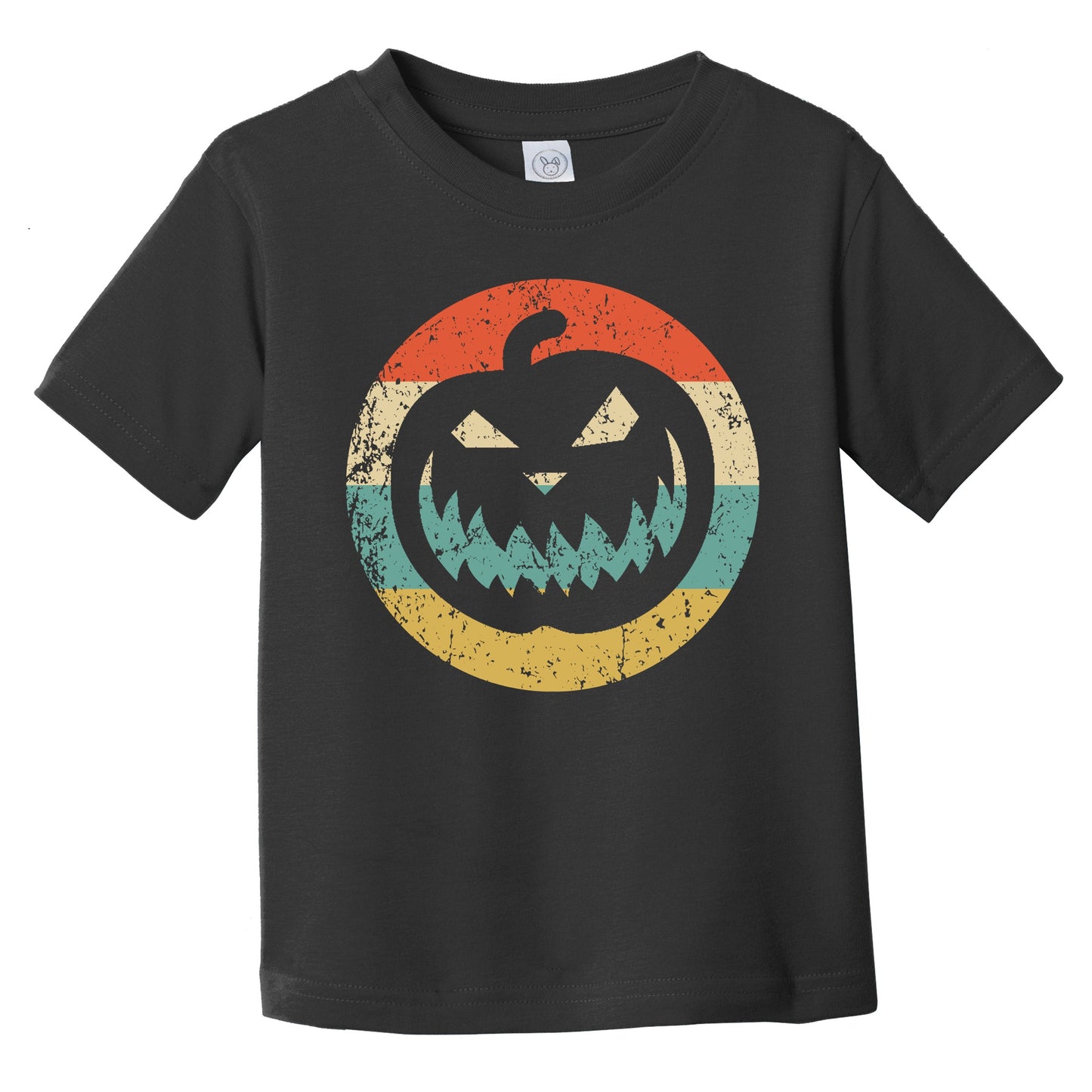 Halloween Retro Jack-O-Lantern Pumpkin Icon Infant Toddler T-Shirt