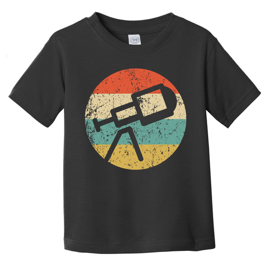 Space Science Astronomy Retro Telescope Icon Infant Toddler T-Shirt