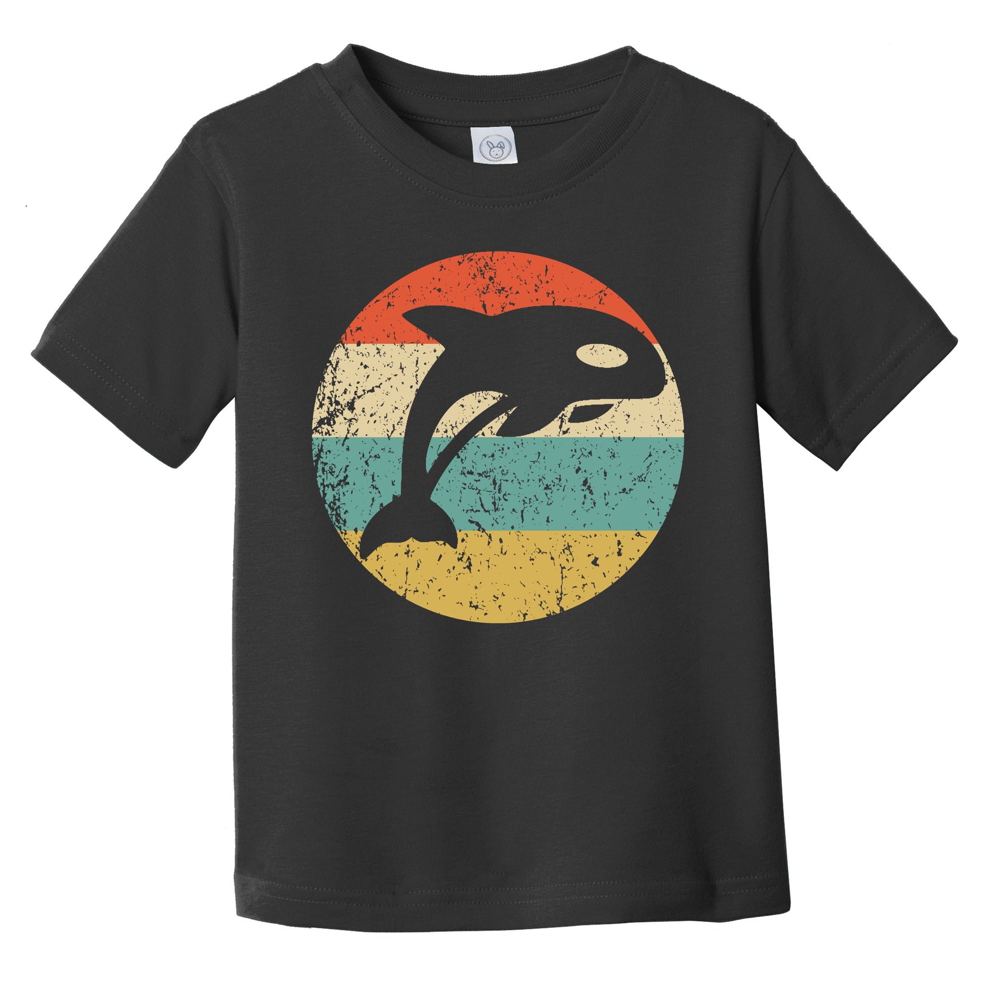 Killer Whale Retro Orca Whale Icon Infant Toddler T-Shirt