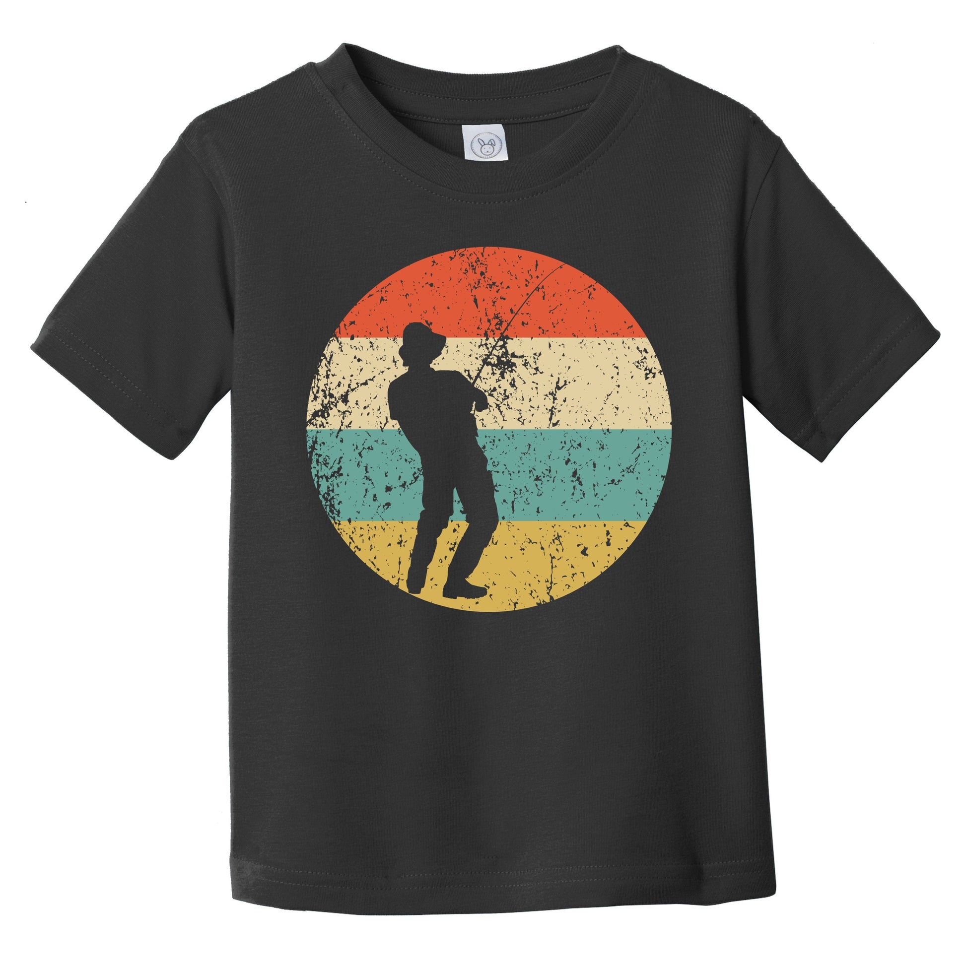 Fishing Retro Fisherman Icon Infant Toddler T-Shirt