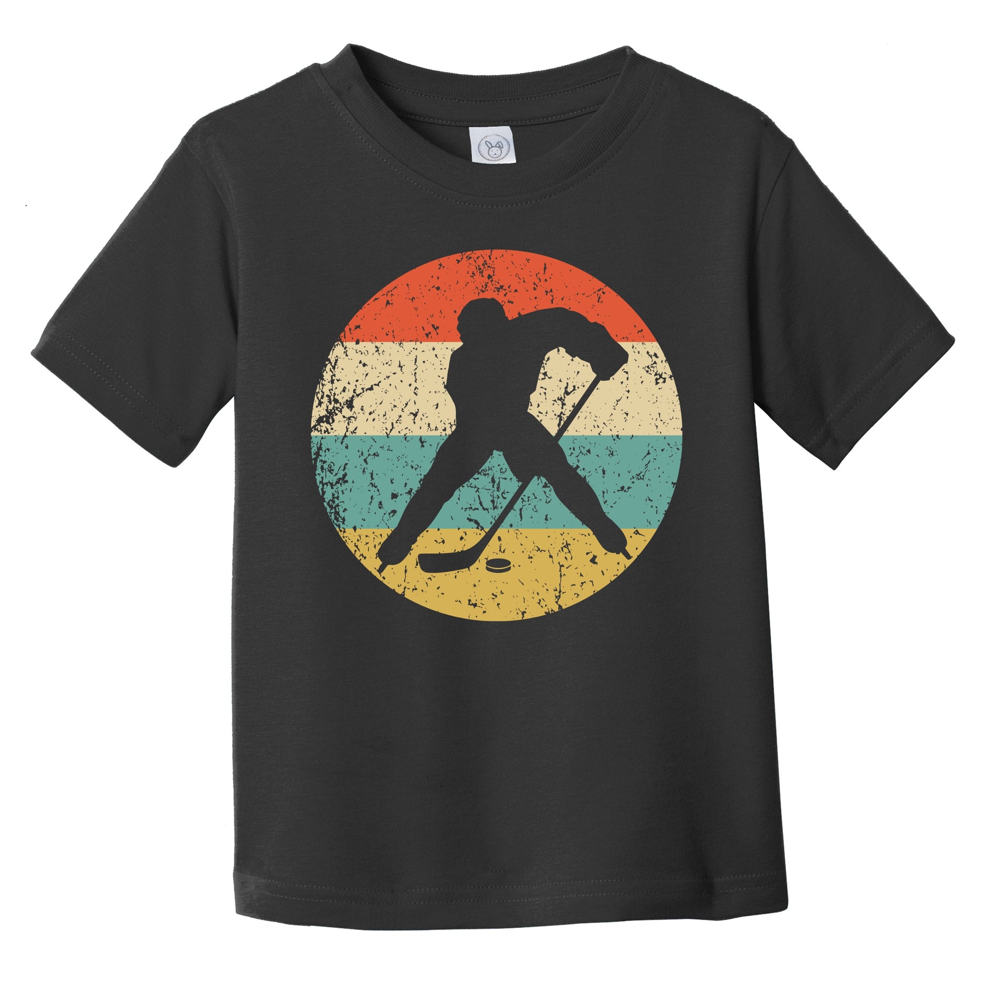 Retro Hockey Player 1960's 1970's Vintage Style Ice Hockey Infant Toddler T-Shirt