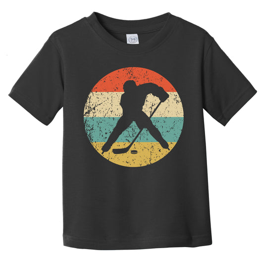 Retro Hockey Player 1960's 1970's Vintage Style Ice Hockey Infant Toddler T-Shirt