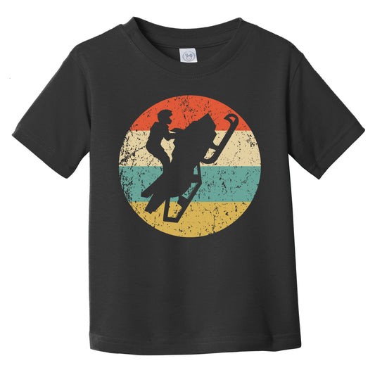 Retro Snowmobile 1960's 1970's Vintage Style Snowmobiling Infant Toddler T-Shirt