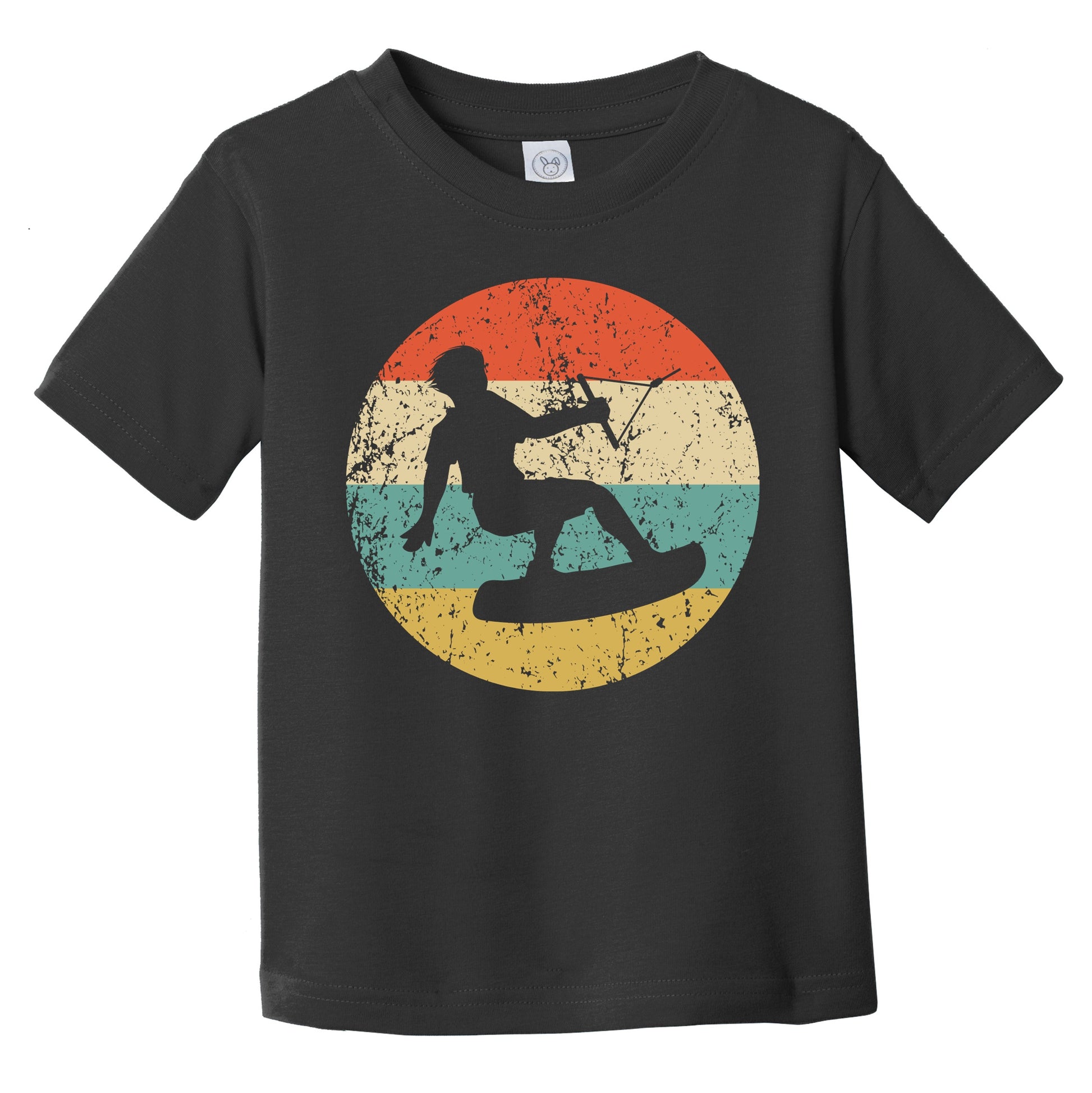 Retro Wakeboarder 1960's 1970's Vintage Style Wakeboarding Infant Toddler T-Shirt