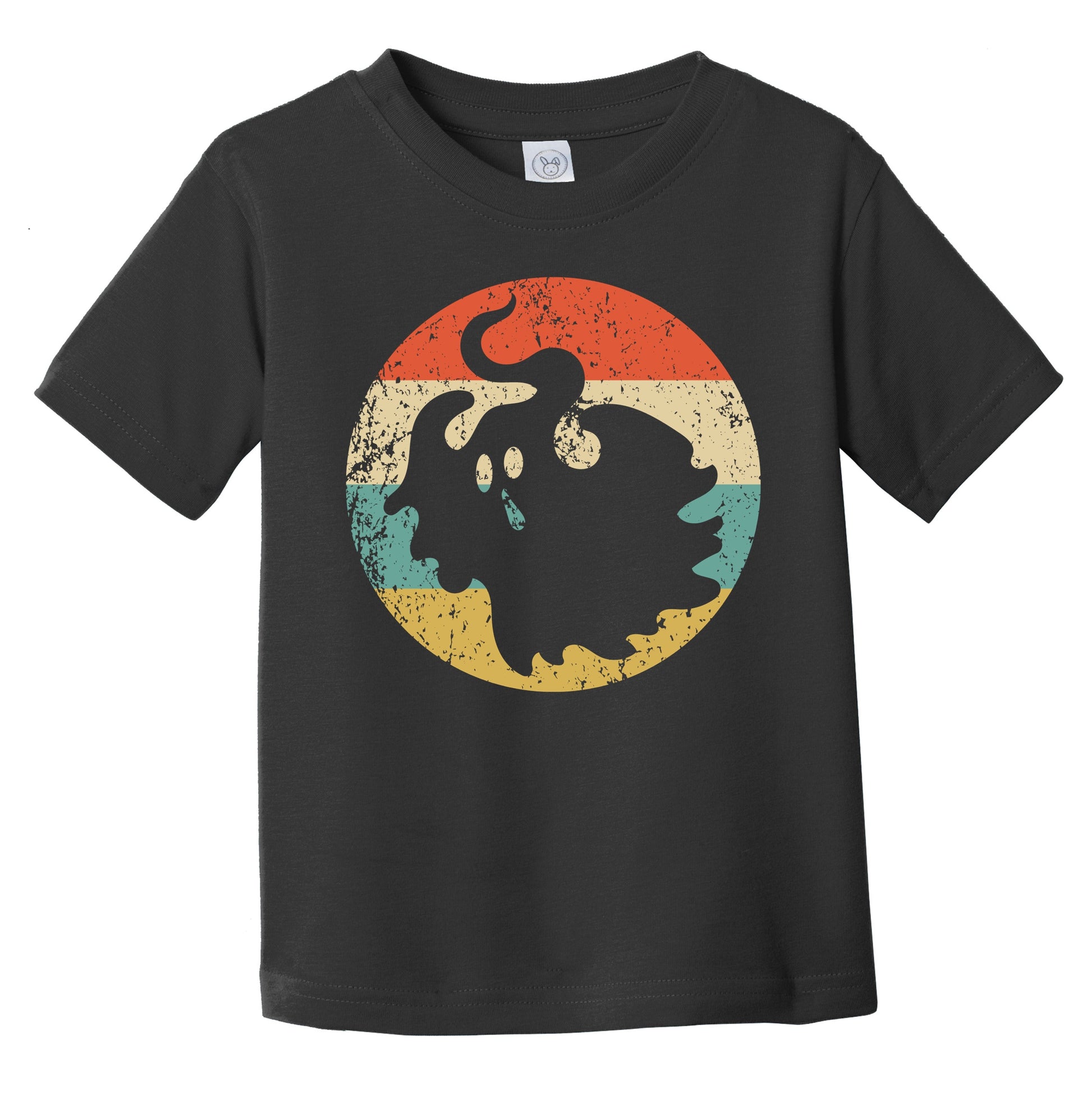 Halloween Scary Spooky Ghost Silhouette Creepy Retro Infant Toddler T-Shirt
