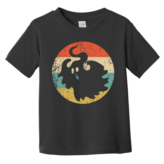 Halloween Scary Spooky Ghost Silhouette Creepy Retro Infant Toddler T-Shirt