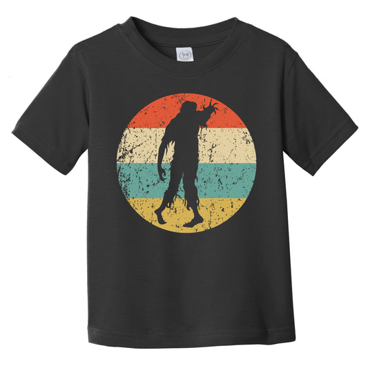 Retro Spooky Scary Zombie Silhouette Creepy Halloween Infant Toddler T-Shirt