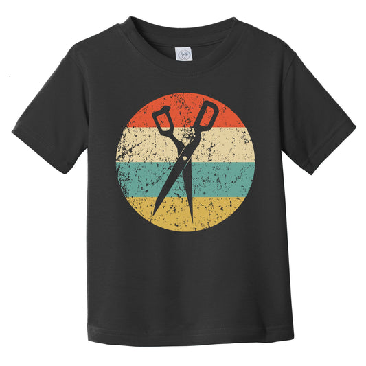 Hair Cutting Shears Scissors Retro Hairdresser Barber Infant Toddler T-Shirt