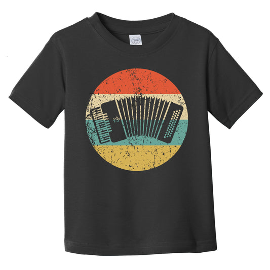 Accordion Silhouette Retro Music Musician Musical Instrument Infant Toddler T-Shirt