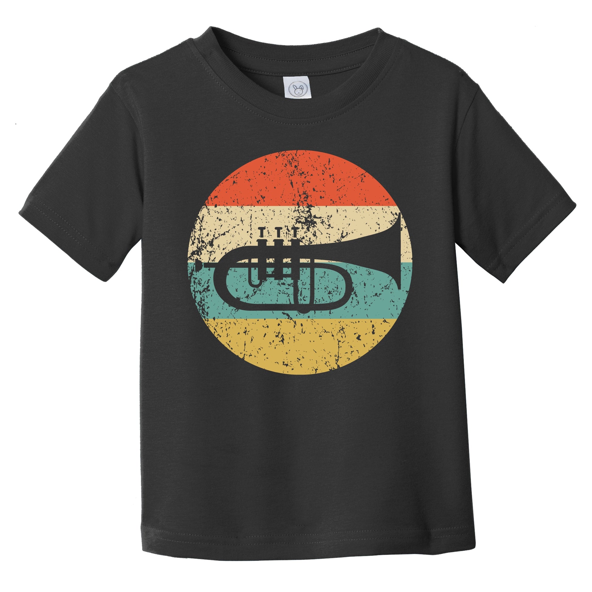 Flugelhorn Trumpet Retro Music Musician Musical Instrument Infant Toddler T-Shirt
