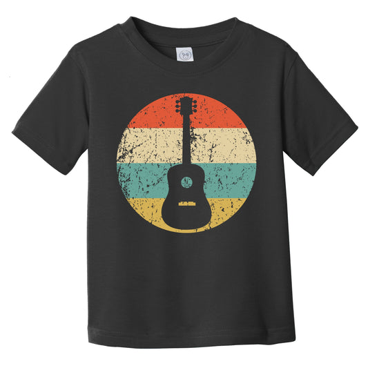 Classic Acoustic Guitar Retro Music Musical Instrument Infant Toddler T-Shirt