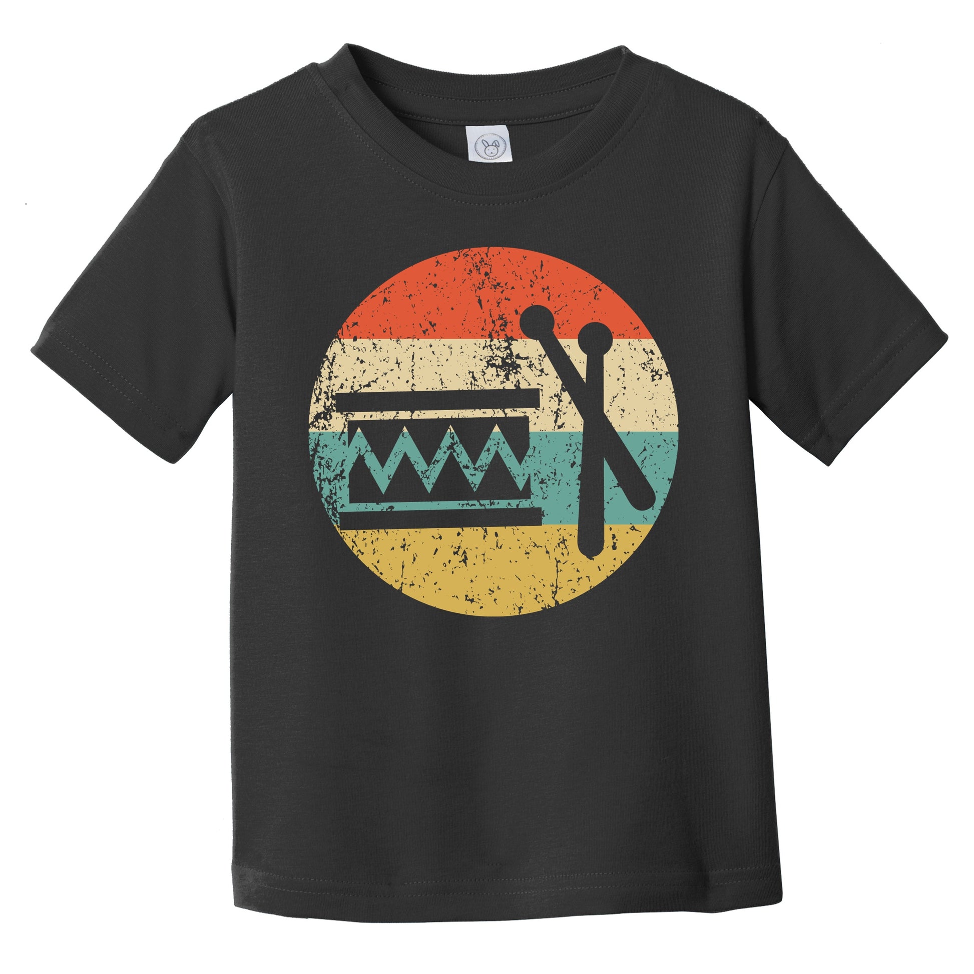 Marching Band Drum Retro Music Musician Musical Instrument Infant Toddler T-Shirt