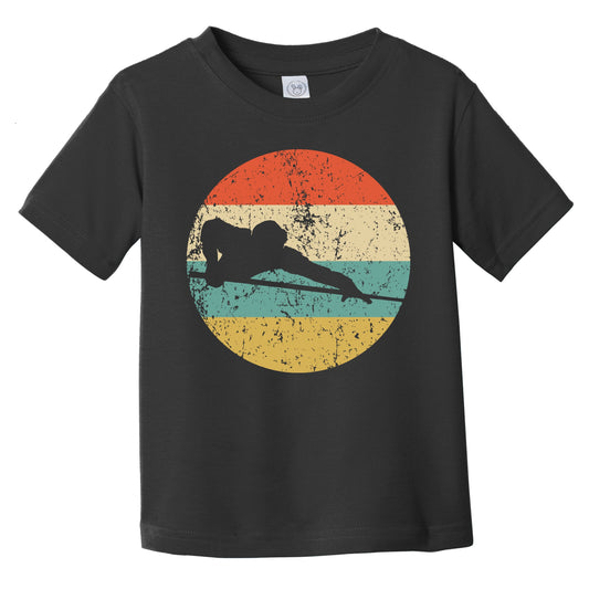 Pool Player Billiards Player Silhouette Retro Sports Infant Toddler T-Shirt