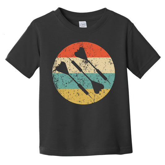 Three Darts Silhouette Retro Darts Infant Toddler T-Shirt