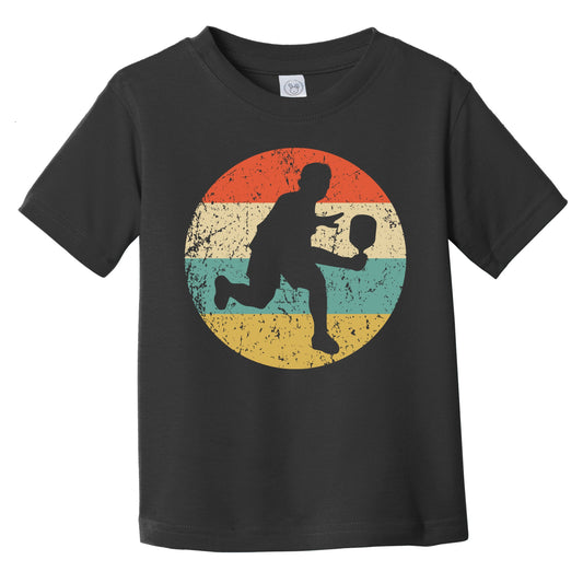 Pickleball Player Silhouette Retro Sports Infant Toddler T-Shirt