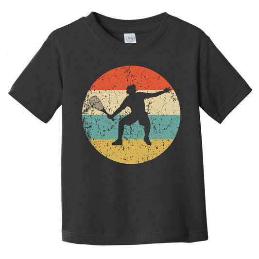 Racquetball Player Silhouette Retro Sports Infant Toddler T-Shirt