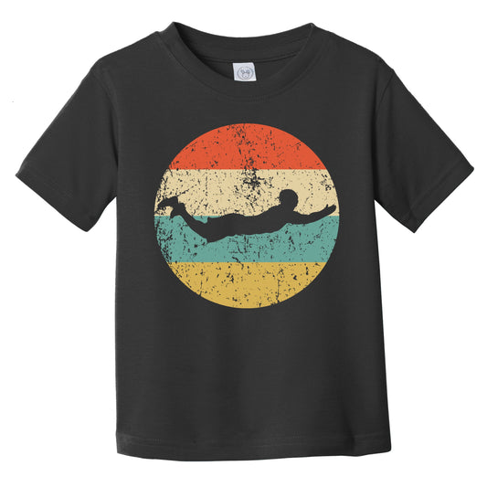 Swimmer Silhouette Retro Swimming Infant Toddler T-Shirt