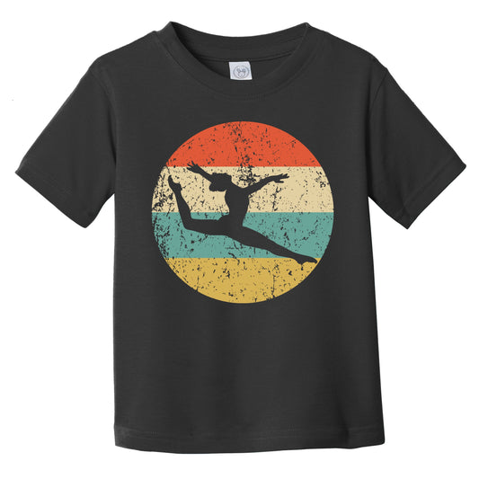 Gymnast Silhouette Retro Gymnastics Infant Toddler T-Shirt