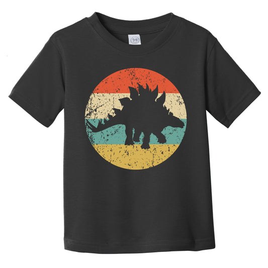 Stegosaurus Silhouette Retro Dinosaur Infant Toddler T-Shirt
