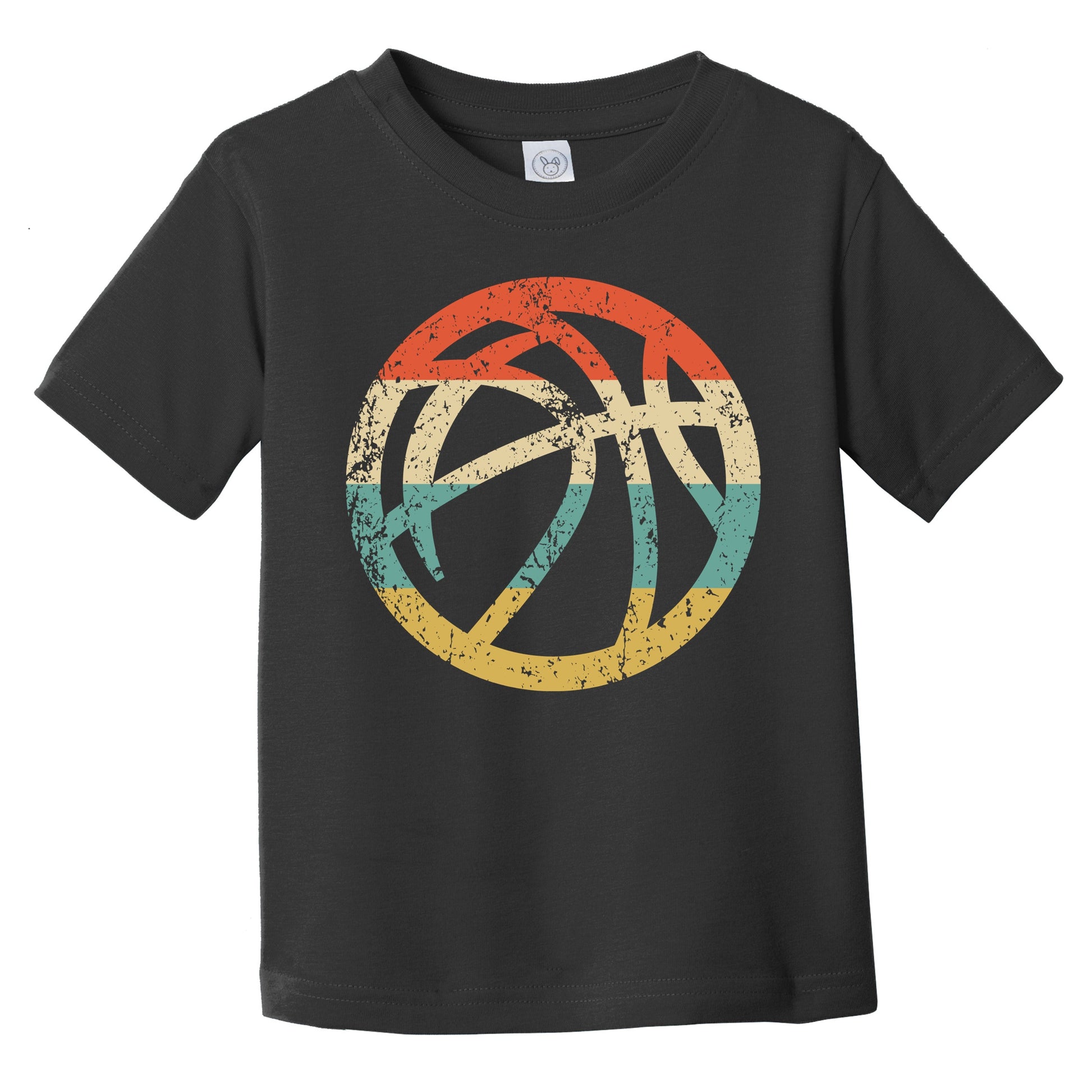 Basketball Icon Retro Basketball Infant Toddler T-Shirt